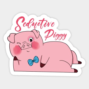 Seductive Piggy Sticker